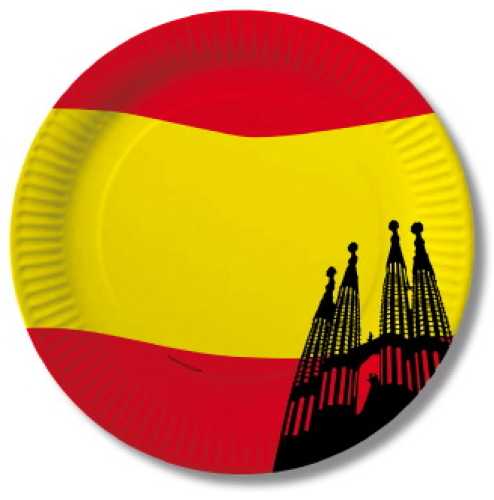 Pappteller SPAIN 23 cm Ø