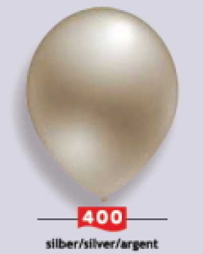 Metallic-Ballons silber 12"
