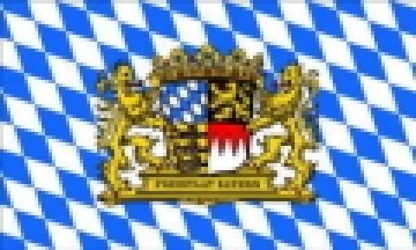 Dekorationsfahne Bayern mit Bürgerwappen