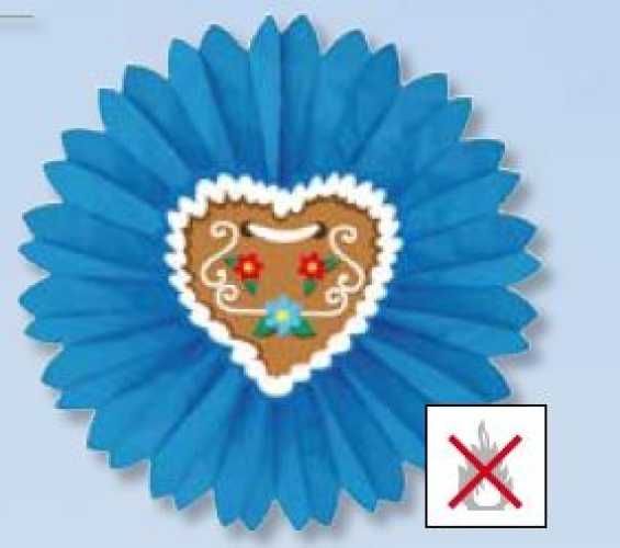 Decorative fan "Gingerbread Heart" 60 cm ø