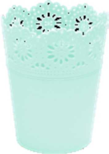 10 x Corona Plastic planter Ø 7/11 cm height 10.5 cm