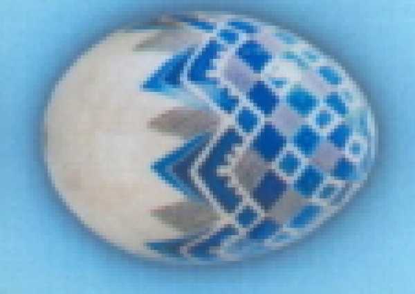 Geschenkbänder Art Eggs, 16 mm breit, blau