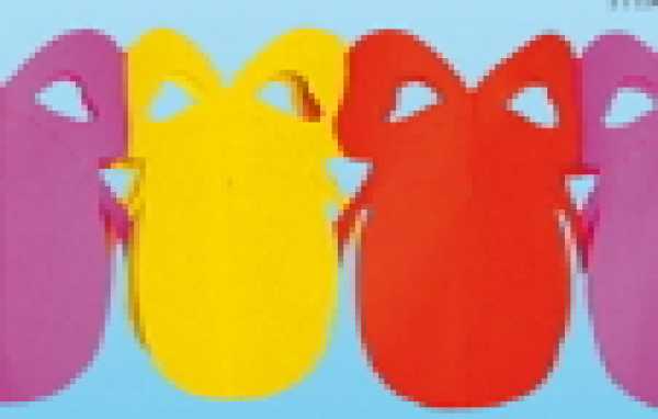 big easter egg garland, 20 x 27 cm x 4 m
