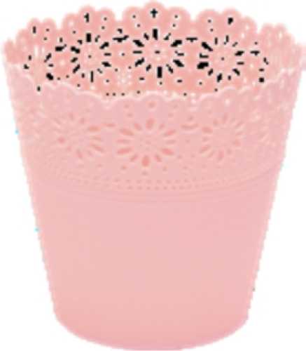 10 x Corona Plastic planter Ø 9/14 cm height 18,5 cm