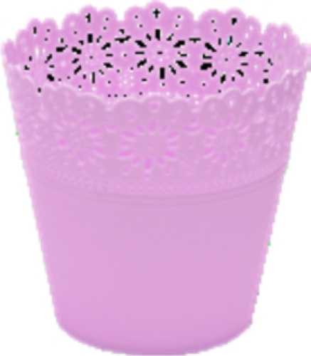 10 x Corona Plastic planter Ø 9/14 cm height 18,5 cm