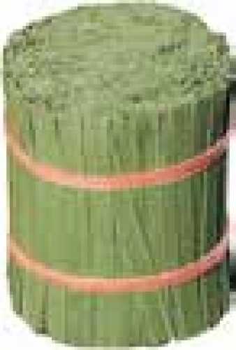 Bindestreifen, Kunststoff, 1 Drahteinlage, 15 cm, grün, 1000 Stück