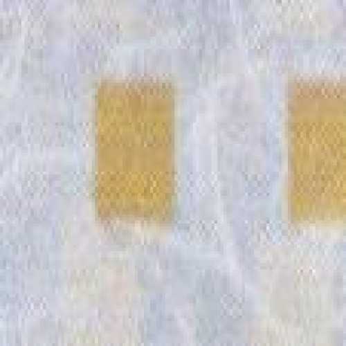 Strohseide Quadrate, 50 x 70 cm, weiß/gold