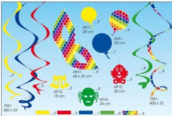 Decorative cardboard balloon 25 cm