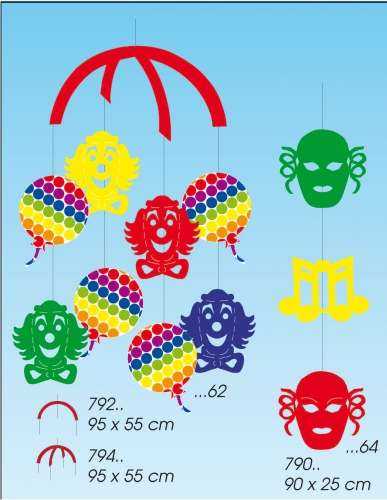 Mobile 2 arm, make / balloon 95 cm