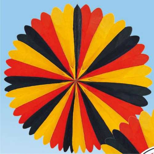 Dekofächer blau-weiß 35 cm Ø