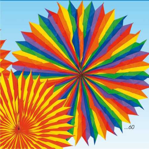 Decoration Fan Giant Chrysanthemum multicolored 200 cm Ø