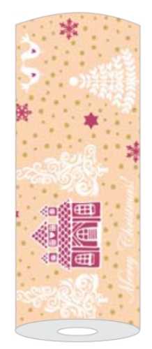 ELLA LICLASS - TABLE RUNNERS 40 cm x 24 m, APRICOT, 82844