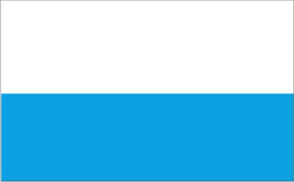 Hiss-Flagge 200 x 120 cm, weiss/blau