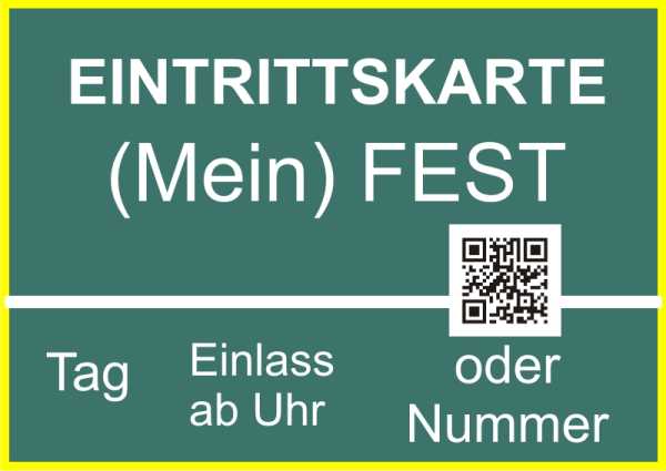 Eintritts-/Visitenkarten