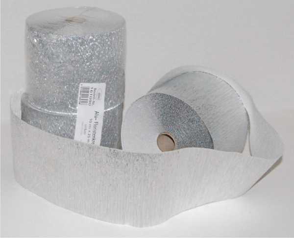 Alu-silber, glänzend, 10 cm x 25 m silber