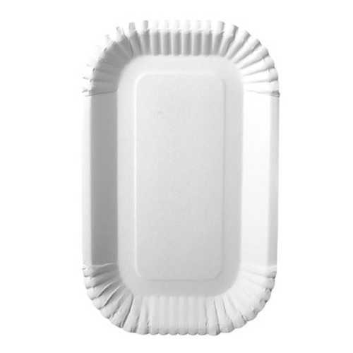 Pappschalen eckig "pure" 15 x 23 x 2 cm weiss