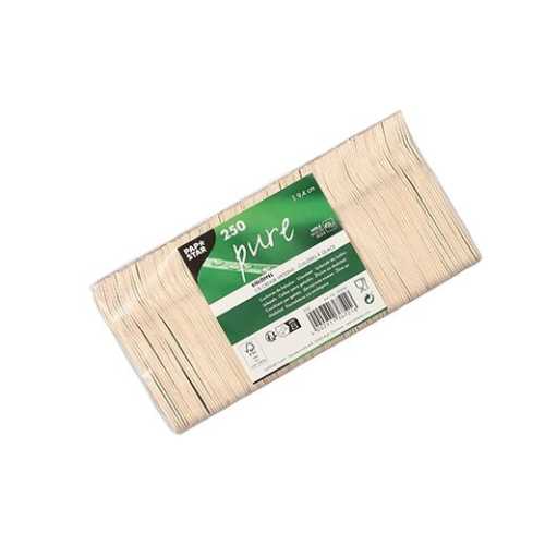 250 Eislöffel aus Holz "pure" 9,4 cm