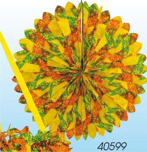 Vine leaf rosette 60 cm Ø yellow-orange