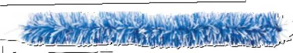 Grasgirlanden blau/weiß, 10 cm Ø, 4 m