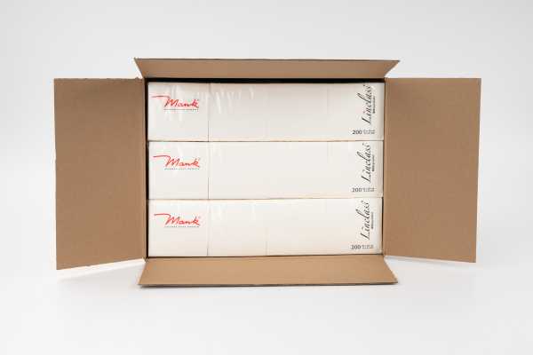 2400 Servietten / Napkins "Mini-Cocktail" 20 x 20 cm 1/4-Falz, weiss