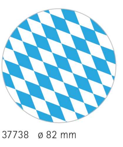 Caps - Gläserschutz Bayrische Raute Ø 82 mm 100 Stück