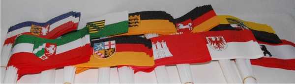Papierfahnen Bundesländer, 50 Stck. im Bund