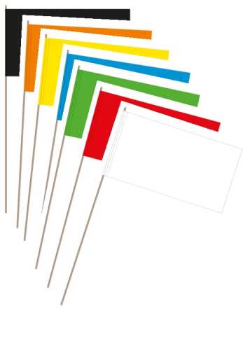 Papierfahnen uni, 12 x 24 cm, Bund 50 Stck.
