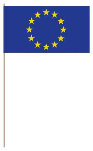 Papierfahnen Europa, 50 Stck. im Bund