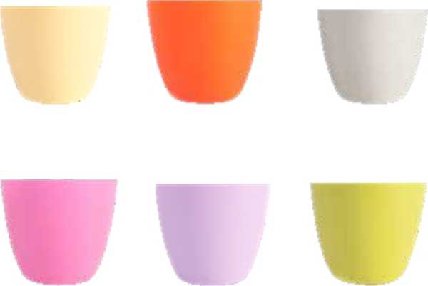 50 x Primula Kunststoff-Übertopf Ø 5,5/9,5 cm Höhe 9 cm