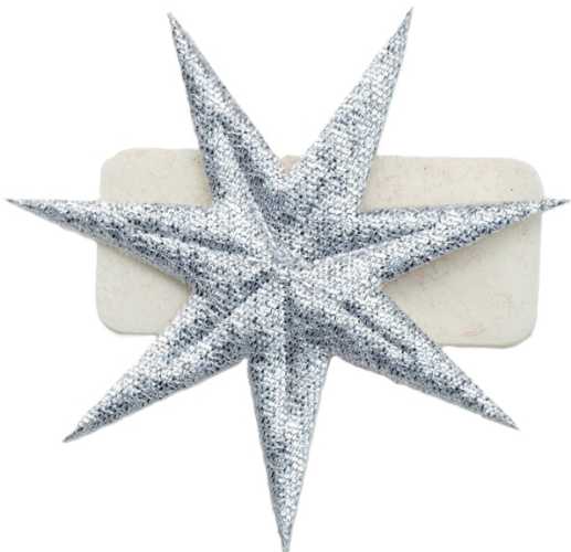 Textilstreuartikel "Noblesse", silber, Ø 32 mm, 8 im Pack, 10 SB-Pack