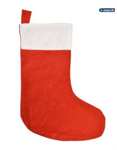Christmas Stocking red/white 35 x 26 cm