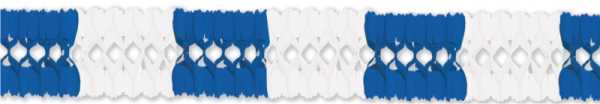 two-color-garland, blue/white 10 m, 16 cm Ø