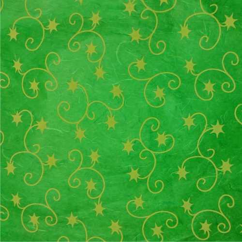 Strohseide Creole Star, 50 x 70 cm, grün, 10 Bogen