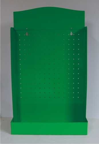 Lochblech- Wand-/Thekenständer mit Rundlochung 430/600 grün