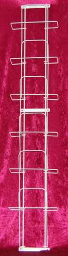 School book A4 wall strip, 6 compartments, silver