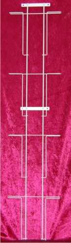School book A4 wall strip, 4 compartments, silver