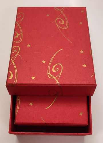 Pulsar Boxen-Set Strohseide® Print Festivities  rot, 5in1