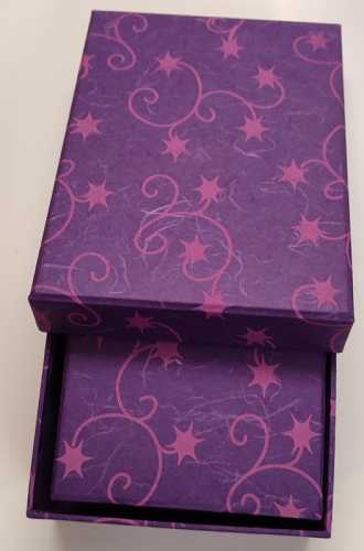 Pulsar Boxen-Set Strohseide® Print Creol Star lila/violet, 5in1