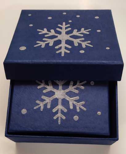 Pulsar Boxen-Set Schneekristall, Naturpapier, marine, 5in1