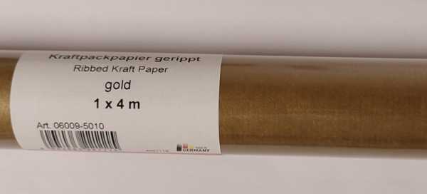 Natron-Kraftpapier, Gold, 100 cm x 4 m