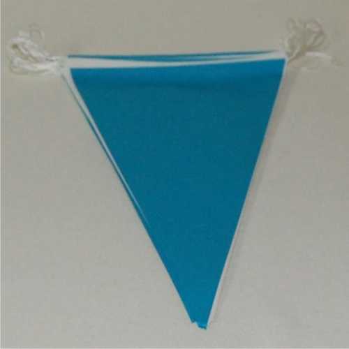 Pennants blue/ white, 5 m long, 20 pointed pennant