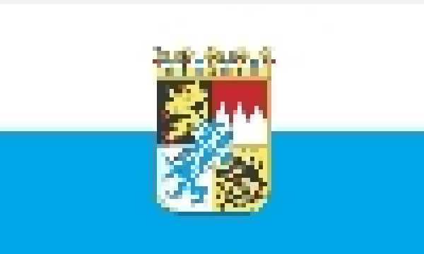 Dekorationsfahne Bayern mit Wappen
