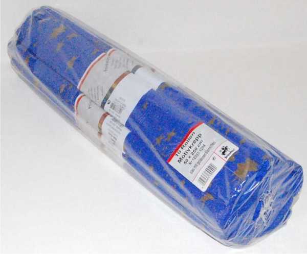 Motiv-Krepp, blau mit goldenen Sternen, 10 Rollen