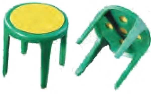 Gesteckhalter mit selbstklebend grün, 100 Stück