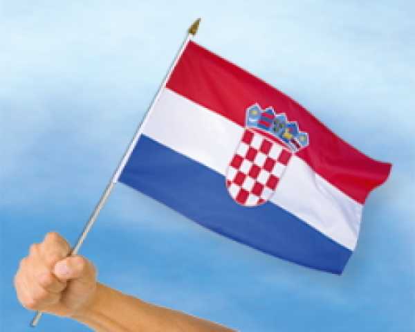 Stockflagge Kroatien