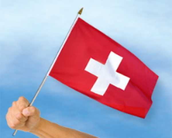 Stockflagge Schweiz