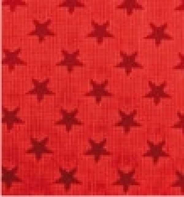 Alu-Doppel-Folie Sternprägung, rot/rot, 50 cm x 10 m