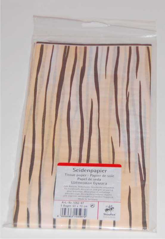 Tissue paper, tiger, 50x70 cms, 5 sheets
