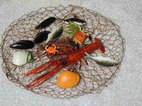 Fischplatte mit 8 Meeresfrüchten