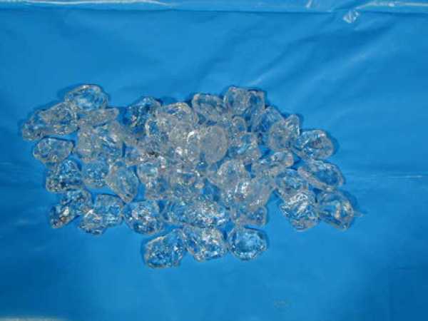 Ice, crushed, 50 parts
